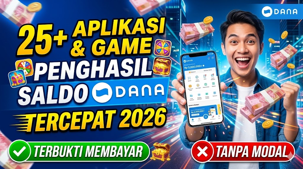 25+ Aplikasi dan Game Penghasil Saldo DANA Tercepat 2026, Terbukti Membayar dan Tanpa Modal