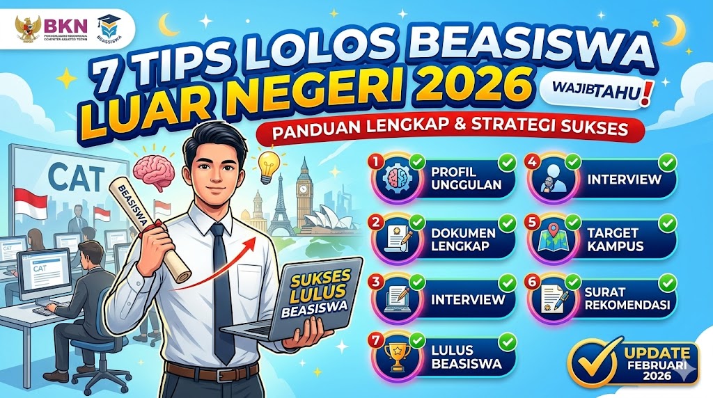 7 Tips Lolos Seleksi Beasiswa Luar Negeri 2026
