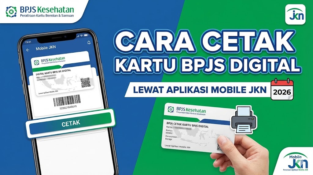 Cara Cetak Kartu BPJS Digital 2026 lewat Aplikasi Mobile JKN