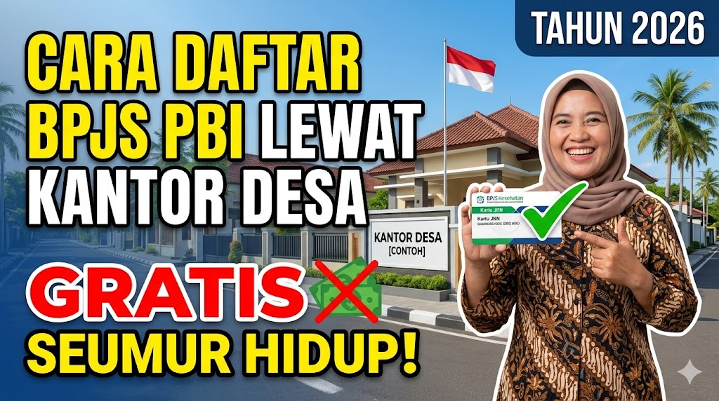 Cara Daftar BPJS PBI Lewat Kantor Desa 2026 Gratis Seumur Hidup