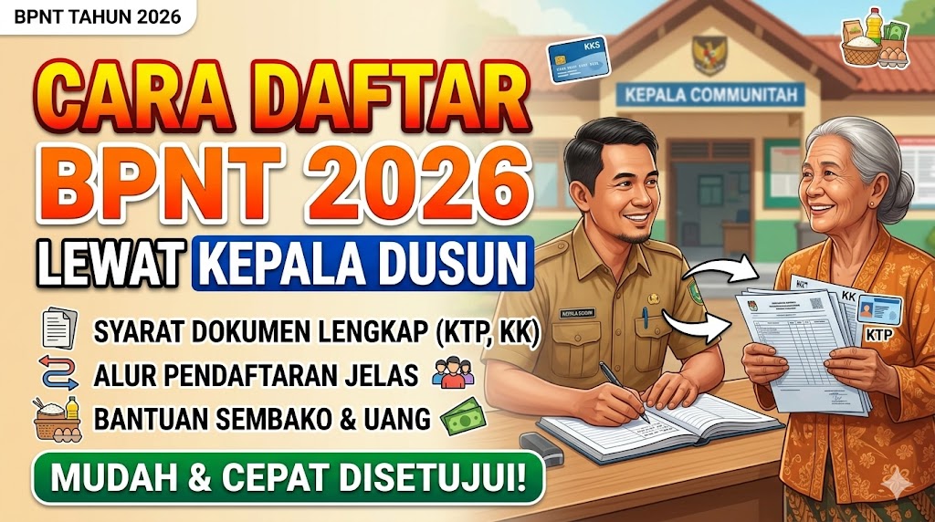 Cara Daftar BPNT 2026 lewat Kepala Dusun: Syarat, Alur, dan Dokumen Lengkap