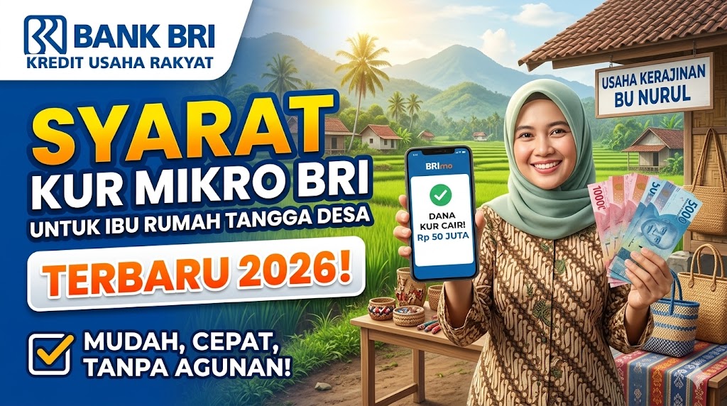 Syarat Pengajuan KUR Mikro BRI 2026 untuk Ibu Rumah Tangga di Desa