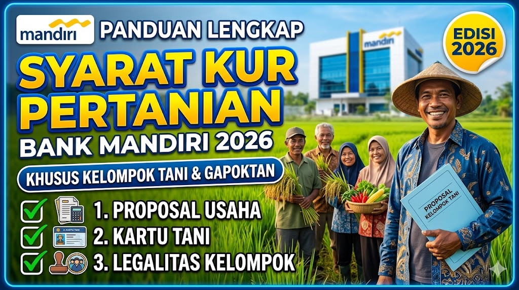 Syarat Pengajuan KUR Pertanian Bank Mandiri 2026 untuk Kelompok Tani