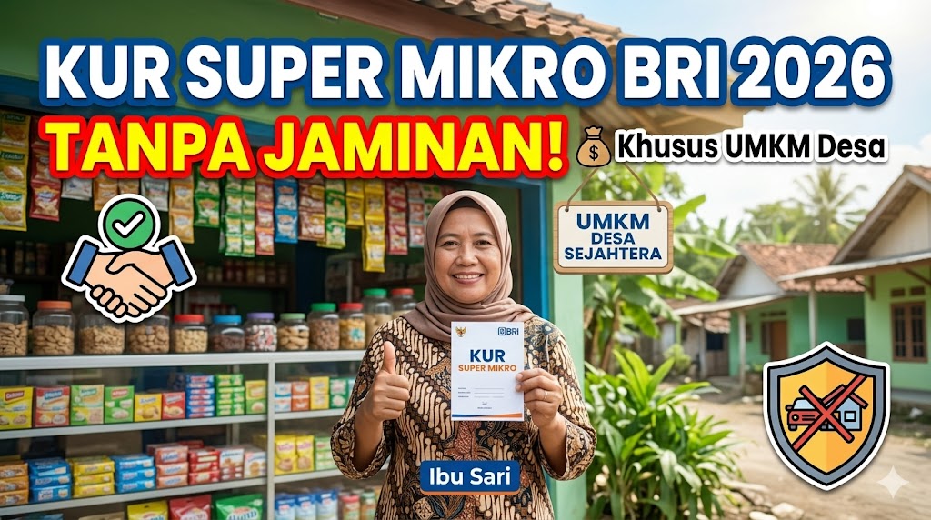 Syarat Pengajuan KUR Super Mikro BRI 2026 Tanpa Jaminan untuk UMKM Desa